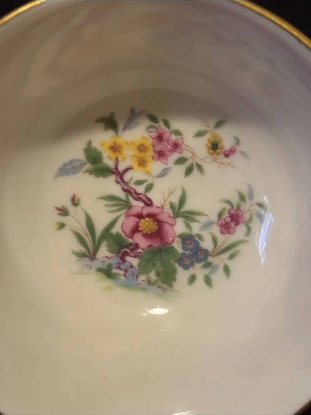 Vintage Floral Lenox Avon S300 Teacup and Saucer Set